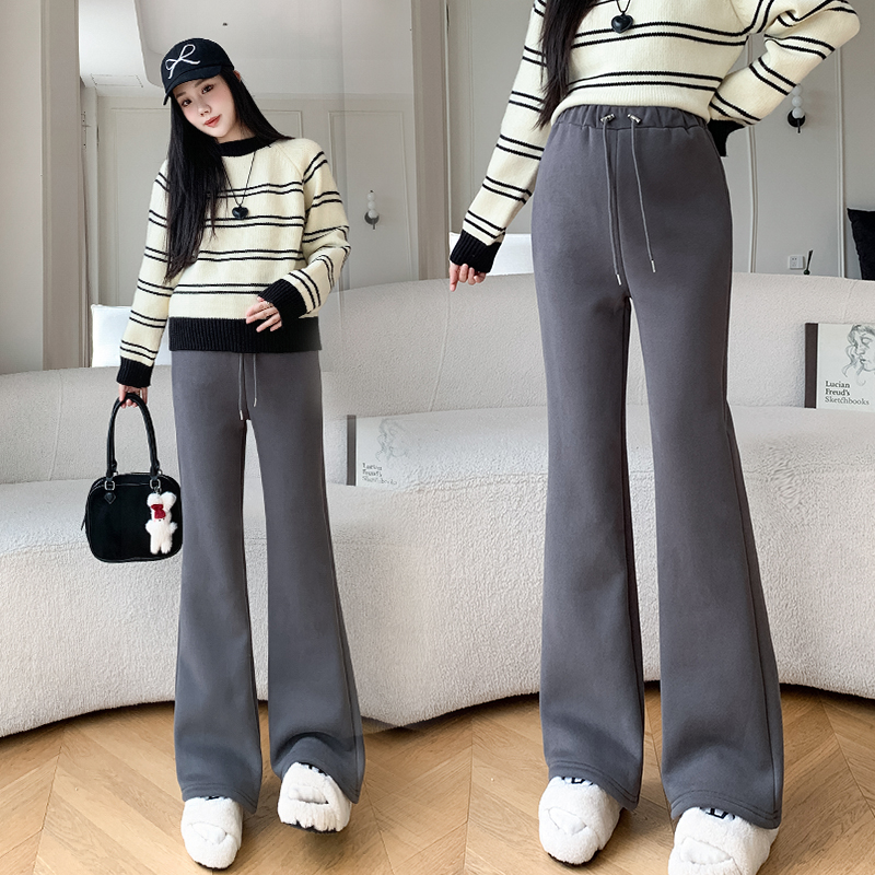 孕妇裤子冬季外穿加绒保暖休闲裤