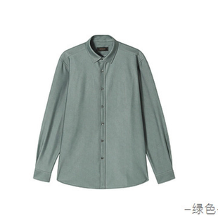 雅戈尔保暖羽绒衬衫长袖男中青年商务休闲加绒加厚衬衣119759QBA