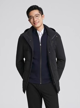 专柜3280元 雅戈尔男士冬款白鹅绒 羽绒服外套 415525FTS商务正品