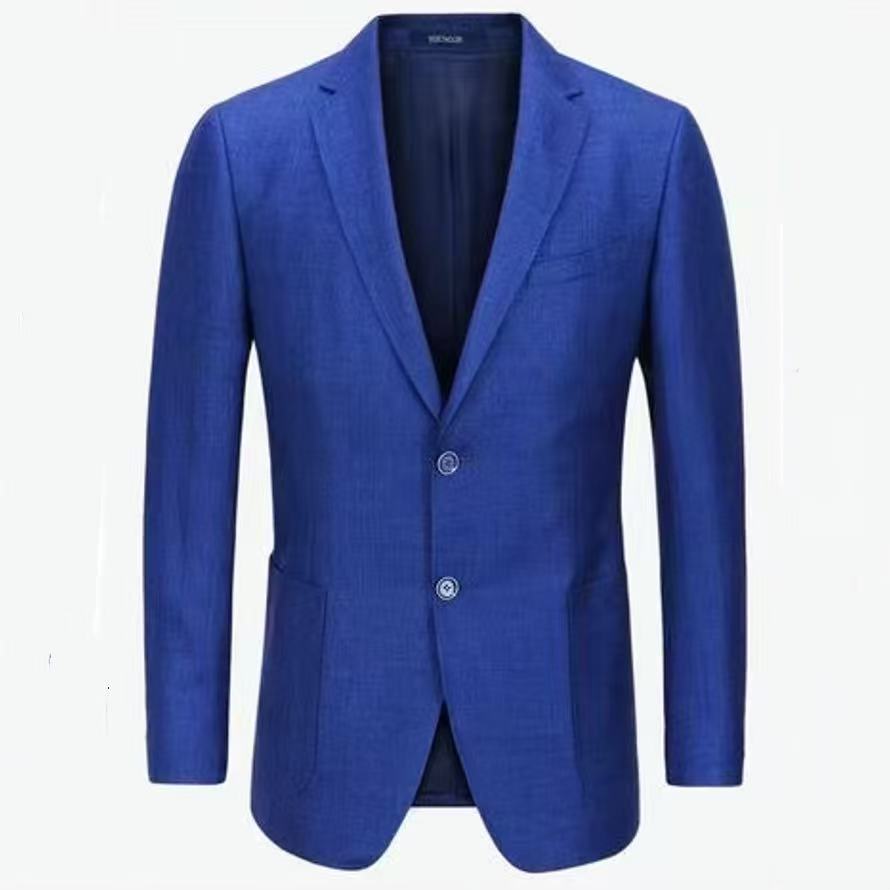 雅戈尔男休闲西服春秋羊毛混纺