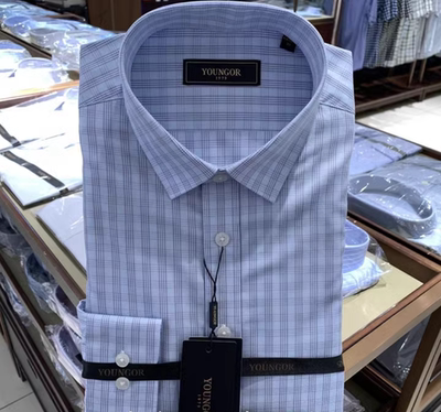 雅戈尔商务休闲新款长袖衬衫