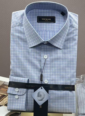 专柜1080 雅戈尔衬衣男士商务免烫桑蚕丝长袖衬衫119723IBY正品