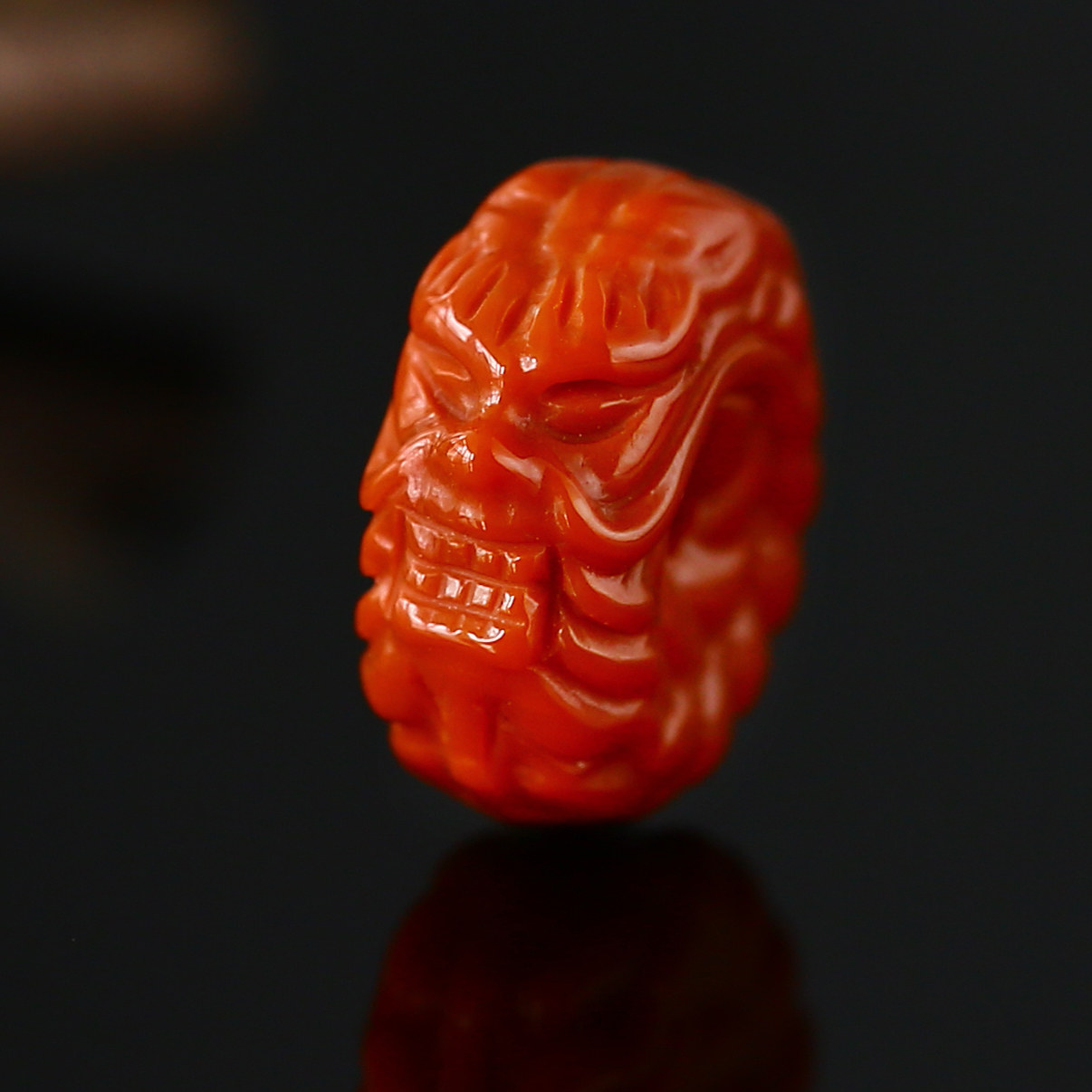 满肉南红雕刻盘龙扣隔珠片金刚星月猴头椰蒂文玩手串链diy配饰品