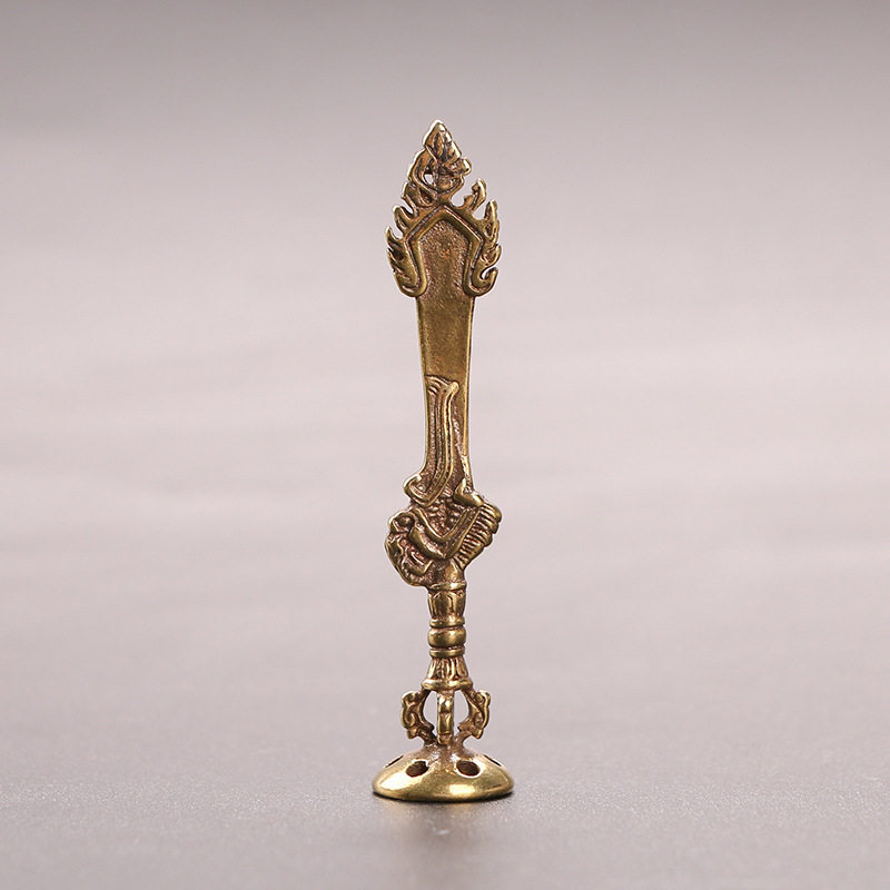 纯黄铜文殊智慧剑压烟棒压烟器具烟斗配件金属耐用凹勺镂空防熄火,ZIPPO/瑞士军刀/眼镜,压棒及相关工具,淘宝优惠券,粉丝福利购,淘宝优惠卷