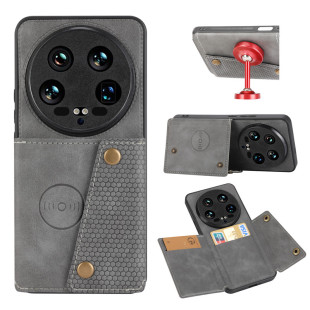 适用于小米14Ultra手机壳可插卡放卡包零钱创意车载磁吸14保护套14Pro全包边15/13/17ProMax公交门禁银行卡槽