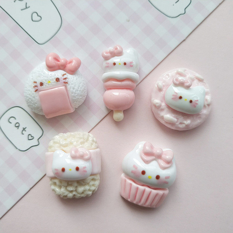 卡通粉色食玩猫咪蛋糕树脂饰品配件手工diy奶油胶手机壳发夹材料,饰品/流行首饰/时尚饰品新,其他DIY饰品配件,淘宝优惠券,粉丝福利购,淘宝优惠卷