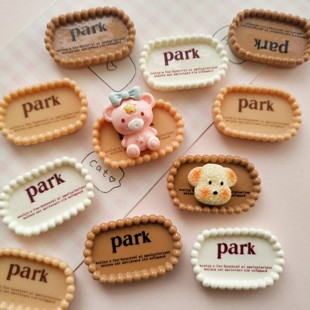 微缩仿真简约字牌食玩盘子娃屋捏捏装饰盘手工diy奶油胶树脂配件