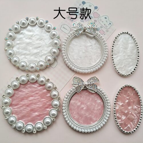 微缩大号款点钻珍珠食玩调色盘子娃娃屋捏捏装饰摆件手工diy配件