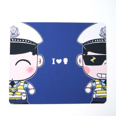 【叱咤小警】警察蜀黍卡通鼠标垫 交警版桌面垫 小欣漫画办公礼品