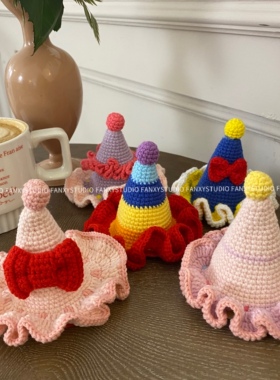 Fanxy手工自制可可爱爱生日帽发夹韩系ins风亲子生日帽发夹发饰