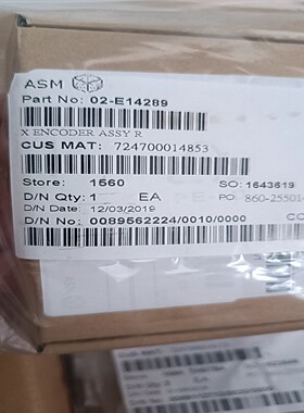售前询价ASM 02-E14289 X enconder assy R