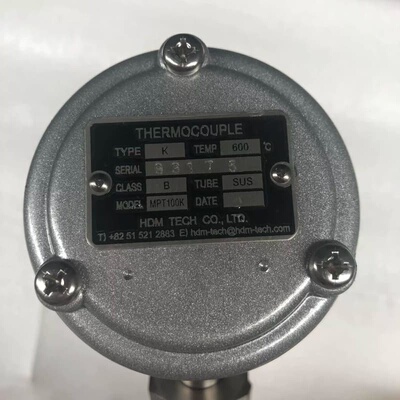 HDM TECH THERMOCOUPLE TYPE：K TEMP：600度 MODE：MPT100K