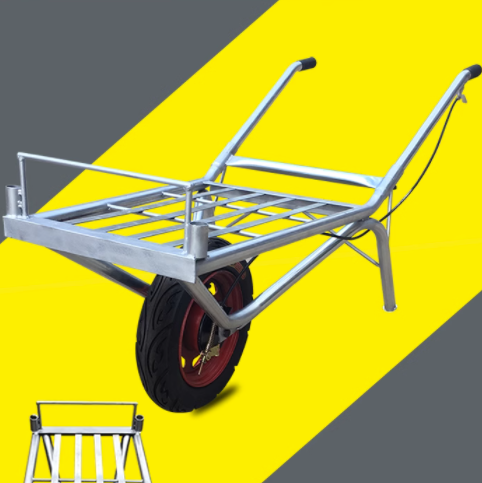 鸡公车独轮农用手推车单轮工地斗车建筑小推车两轮公鸡车轻便爬坡