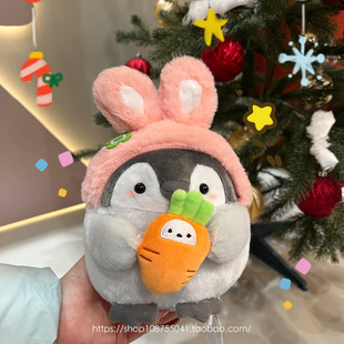 节日礼物 日本限量挂件摆件可爱点赞玩偶 新款 正能量企鹅毛绒公仔