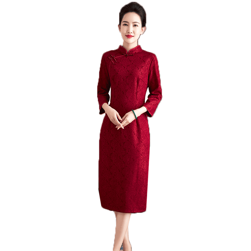 经典喜婆婆旗袍改良忆仟亿