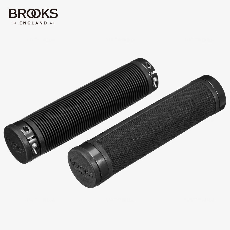 英国BROOKS 自行车橡胶复古把套山地车折叠死飞车锁环皮把套直把