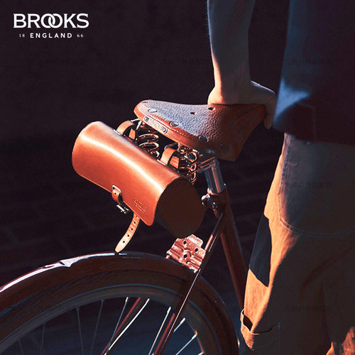 英国brooks复古牛皮工具坐垫包