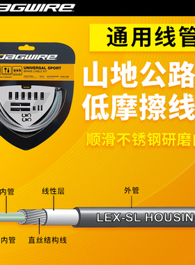 Jagwire山地公路车佳威加长线管折叠自行车变速刹车线速联Shimano