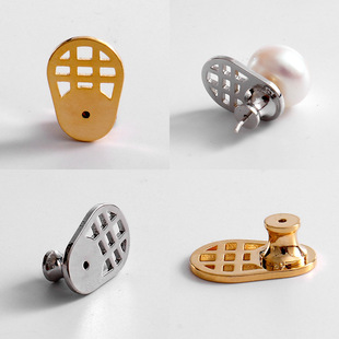 耳钉辅助器珍珠耳钉提升器大耳钉支撑耳堵硅胶耳饰提拉电镀18k金