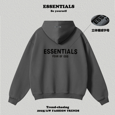 复线Essentials双面字母连帽卫衣