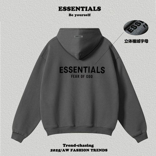 复线Essentials双面字母连帽卫衣