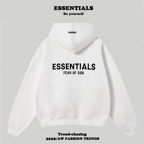 Essentials双面植绒连帽卫衣秋冬