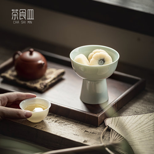 围炉煮茶高脚茶点盘茶室点心盘