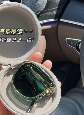 小红书同款可折叠墨镜女时尚轻盈防晒折叠开车驾驶眼镜偏光太阳镜