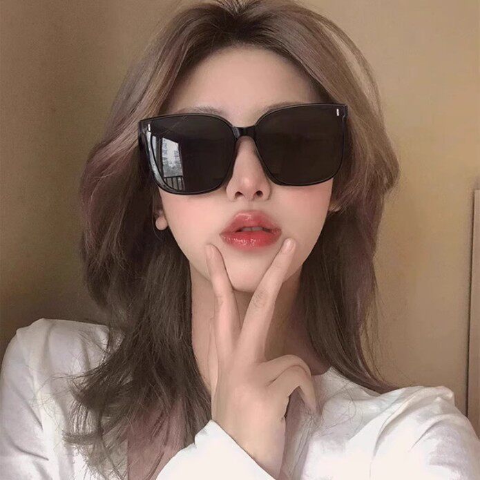 gm新款墨镜男士大脸痞帅偏光防紫外线太阳镜女潮近视眼镜开车圆脸