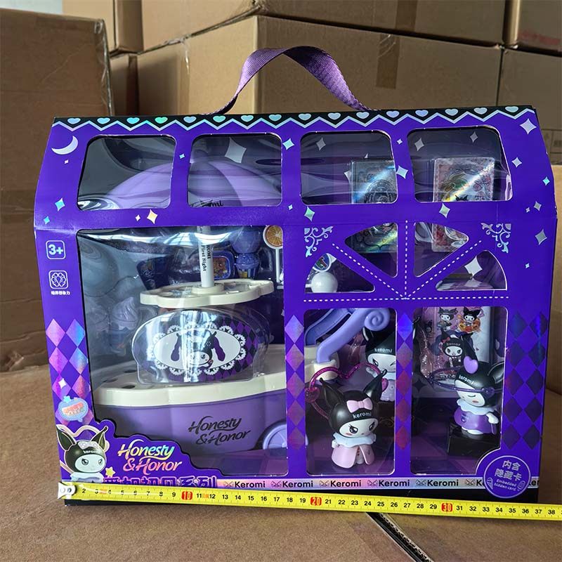 可洛蜜爱如初见灯光梦幻城堡过家家厨房冰箱冰淇淋车女孩玩具飞机