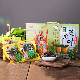 驻马店特产正道腌制芝麻叶礼盒100g×12袋免洗即食袋装多地包邮