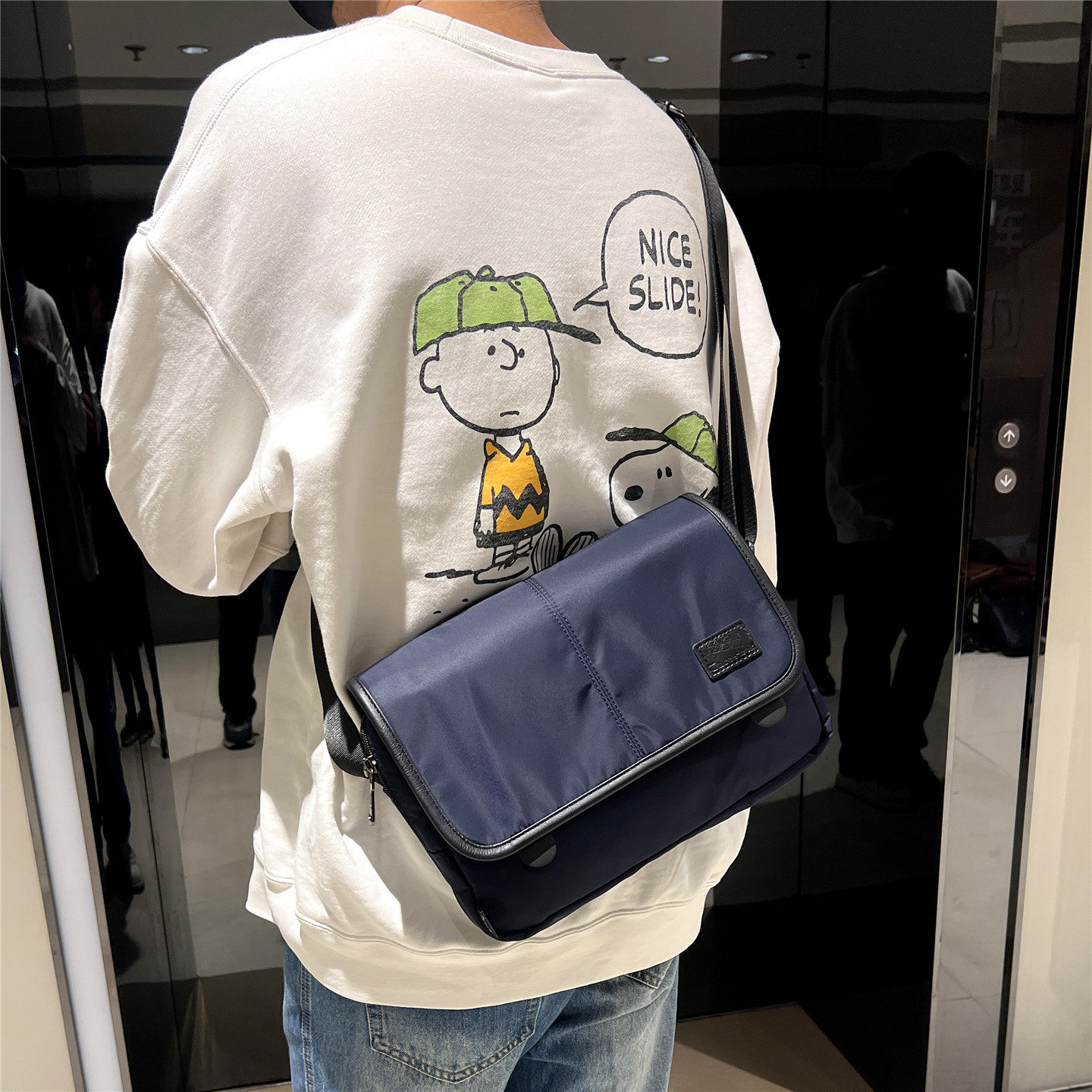 ThreeBox日韩风男士牛津布单肩包防水大容量斜挎邮差包青年学生包,箱包皮具/热销女包/男包,男士包袋,淘宝优惠券,粉丝福利购,淘宝优惠卷