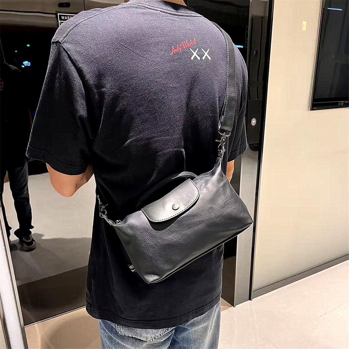 threebox潮牌小众日系男士单肩包