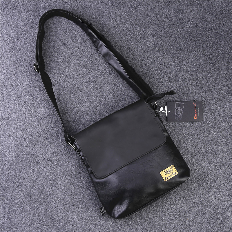 threebox潮牌竖款休闲风男包