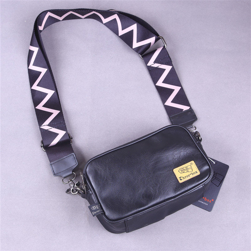 潮牌男包threebox时尚男女小包包迷你单肩背包休闲运动挂包手机包