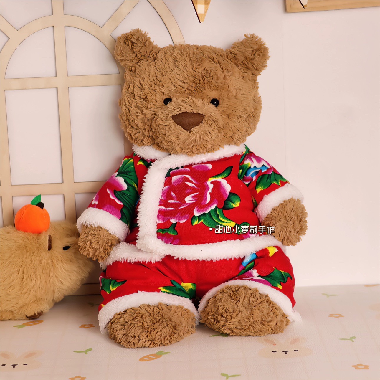 清仓东北大花巴塞衣服玩偶衣服熊熊衣服