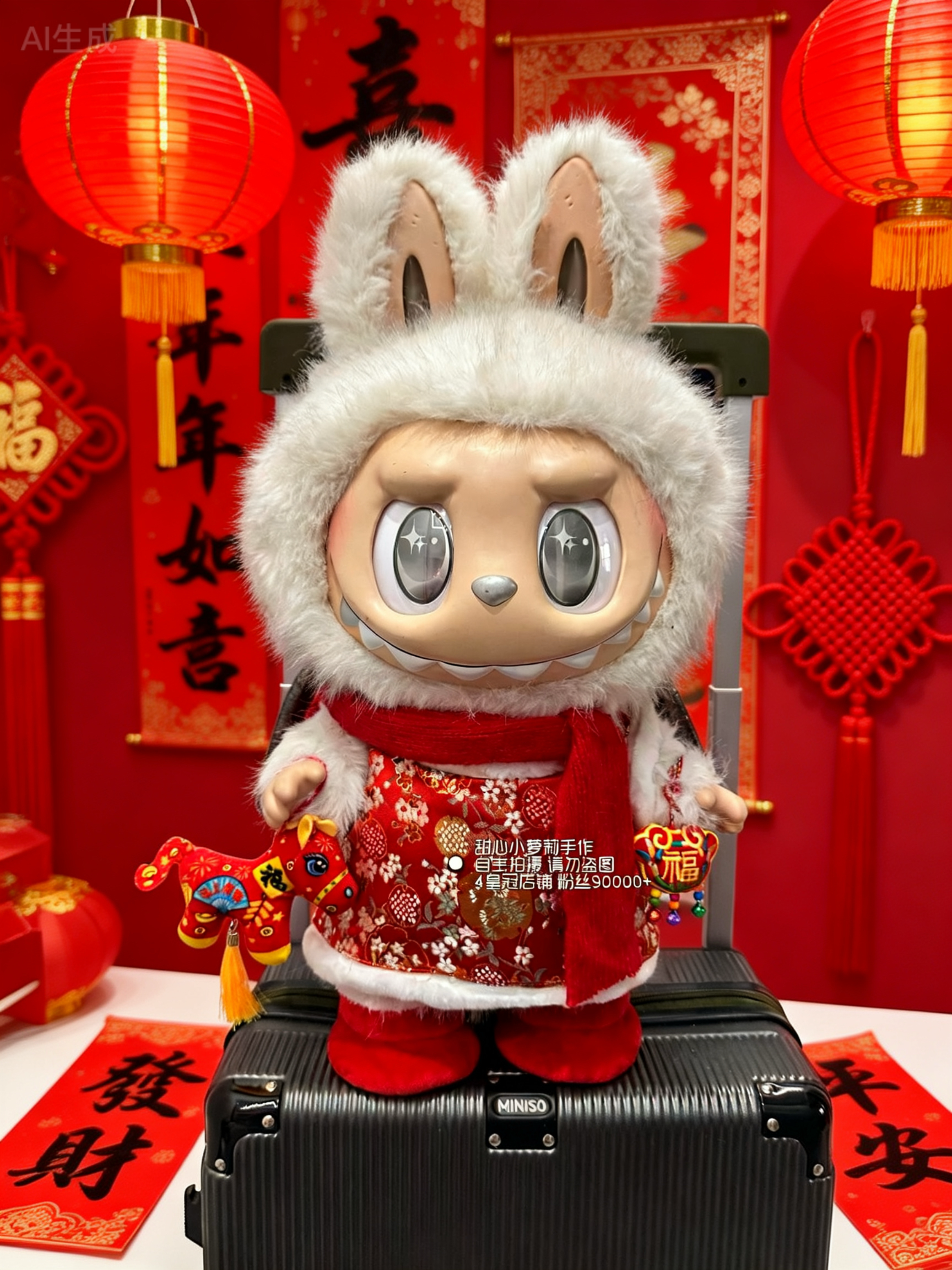 原创原版58厘米新年大首领衣服zimomo娃衣大天使娃衣拉布布衣服,模玩/动漫/周边/娃圈三坑/桌游,棉花娃娃/毛绒玩具娃衣,淘宝优惠券,粉丝福利购,淘宝优惠卷