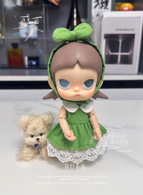 原创Zsiga向往之处娃衣BJD1/8分20cm可动娃娃嘎子姐衣服绿色娃衣