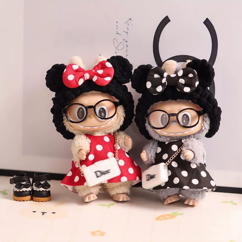 清仓17厘米拉布布衣服挂件拉布布娃衣拉布布衣服小香风娃衣