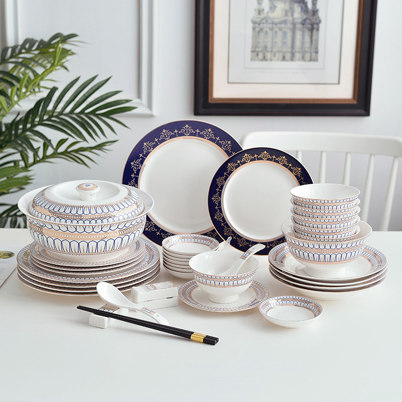 ins欧式金边轻奢米饭碗餐厅盘子