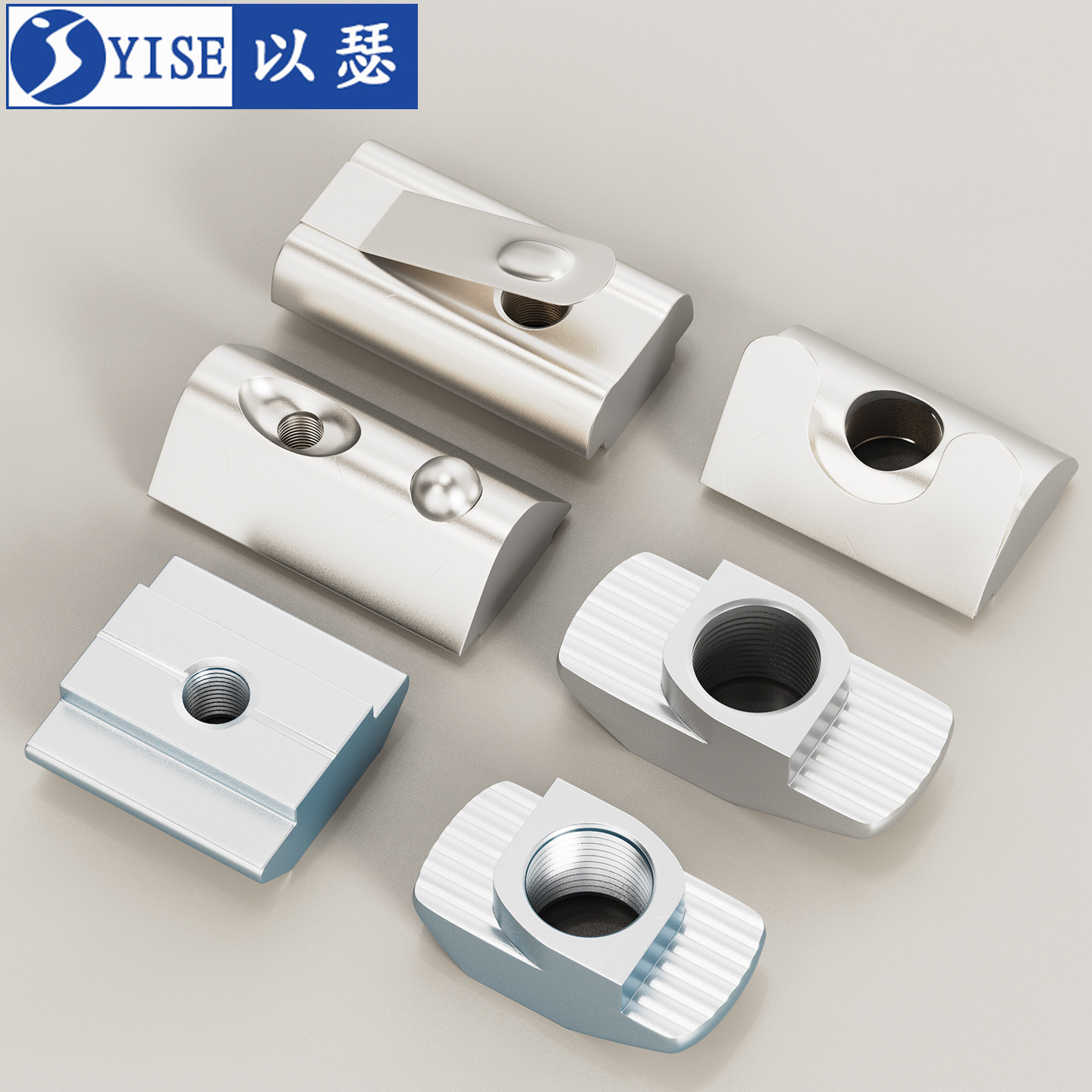t型螺母欧标滑块弹片钢珠螺帽