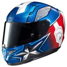 收藏款 断码 PHA11漫威美国队长赛盔跑盔 HJC碳纤维防雾摩托车头盔R
