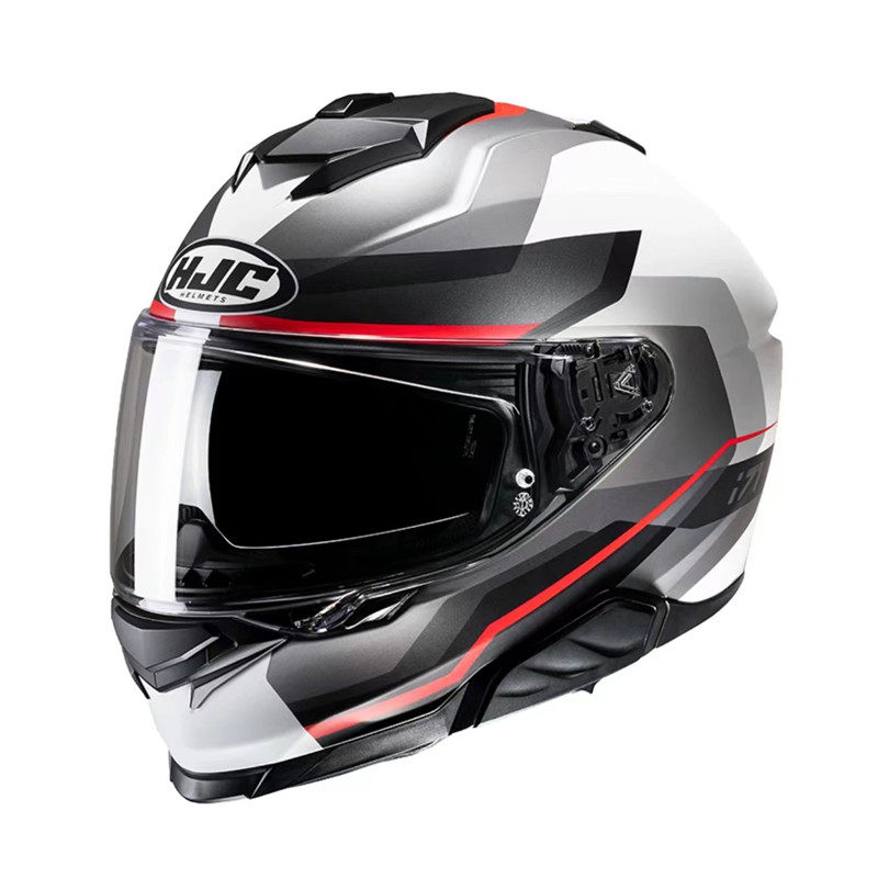 2025年新款韩国HJC I71 摩托车赛车防雾摩旅双镜片头盔全盔男女