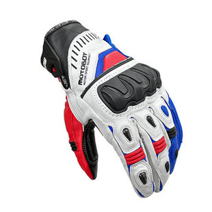 断码断色清仓价MOTOBOY摩托车加厚羊皮手套带防护壳防摔防风春秋