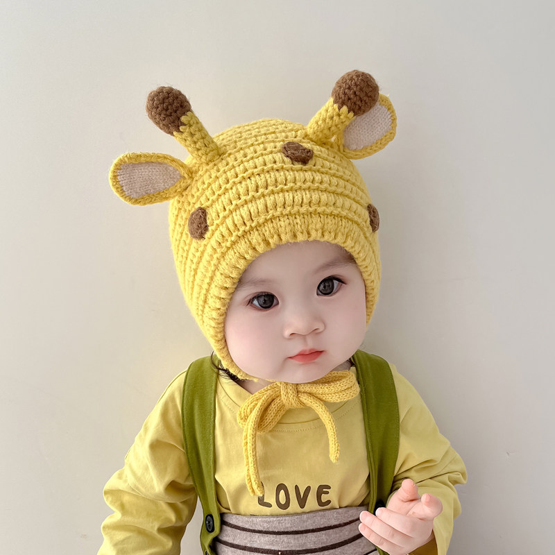 帽子男宝宝冬季可爱超萌长颈鹿毛线保暖套头护耳帽男女童婴儿帽子,童装/婴儿装/亲子装,帽子,淘宝优惠券,粉丝福利购,淘宝优惠卷