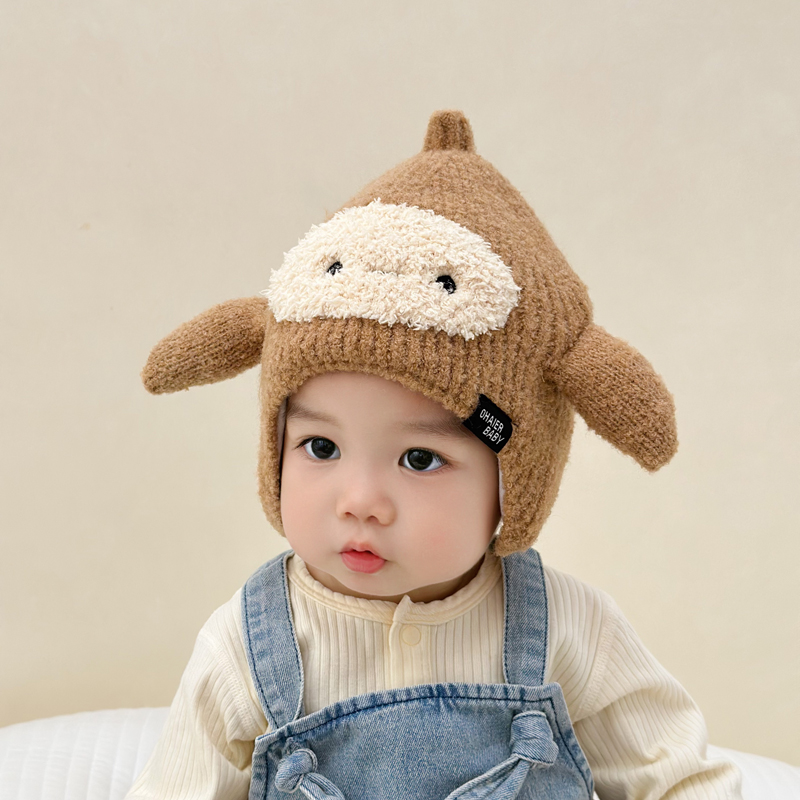 婴儿宝宝护耳帽内衬棉冬季保暖