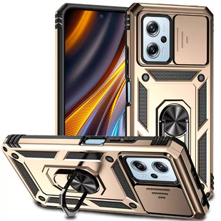 适用于红米note12tpro手机壳支架redmi小米poco x4gt全包镜头保护套nont外壳新款k50i男指环23054RA19C磨砂黑