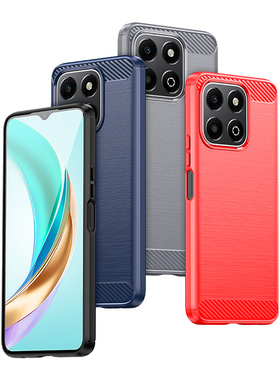 适用荣耀x6b手机壳JDY-LX1防摔honorx6b硅胶海外5G版保护套LX2男款华为x6a磨砂电话外壳X5Bplus纯色国外case