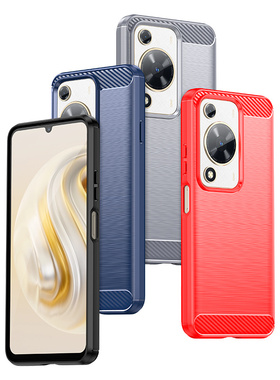 适用华为novay72手机壳新款软胶Huawei nova Y72硅胶保护套novay72商务碳纤维男生MGA-LX3全包耐磨抗摔外壳