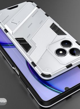 适用海外版Realme C53手机壳朋克风机甲支架真我C53手机套国外RMX3760防摔真我C53保护壳真我c51保护套4G新款